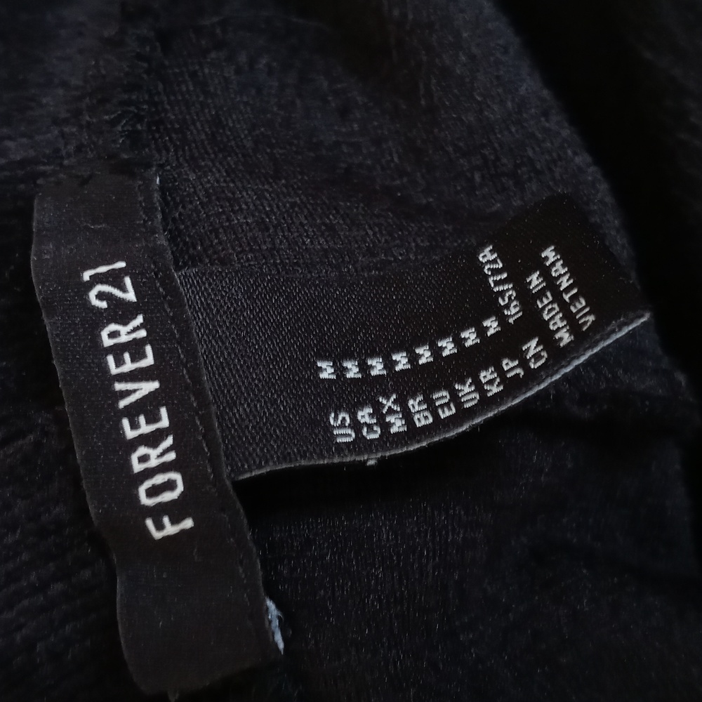 Forever 21 Ribbed Velvet High Waisted Bell Bottom Pants M - Picture 10 of 12